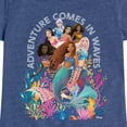 thumbnail image 3 of Disney - Adventure Comes In Waves - Toddler & Youth Girls Short Sleeve Graphic T-Shirt, 3 of 5