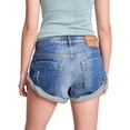 thumbnail image 3 of One Teaspoon Bandits - Low Waist Cut Off Denim Shorts in Soho Blue, 3 of 5