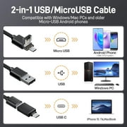 Teslong NTG100-C USB Borescope Camera 45in Flexible Probe Fits .20 Caliber & Larger Compatible with iPhone 15/16 & USB-C Android Devices
