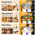 thumbnail image 5 of LINKChef Kitchen Stand Mixer, 7.5Qt Household Stand Mixers, 800W 6+P Speed Tilt-Head Electric Dough Mixer, 5 of 9