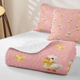 thumbnail image 4 of Manfei Yellow Bowtie Duck Twin Quilt Set for Boys Girls,Cartoon Bowknot Animal Twin Coverlet Set for Teens, 4 of 7