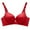 Red Bra for Women, variant on Wireless Bra with Jewel Flower Decoration, Solid Color A Cup, Comfortable Fabric for Daily Wear, Gathered Design, Adjustable Under Bust Support #Black,70A