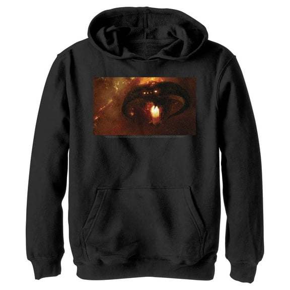 Boy's The Lord of the Rings Fellowship of the Ring Balrogs  Pull Over Hoodie Black Small