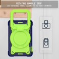 thumbnail image 5 of Epicgadget Case for Amazon Fire 7 Tablet 7” Display (12th Generation,2022 Release) Hybrid Shockproof 360 Rotating Multi-Functional Ring Stand Case with Shoulder Strap Kid-friendly (Navy Blue/Green), 5 of 5