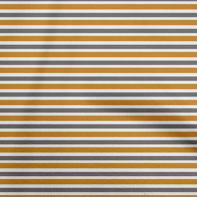 oneOone Polyester Spandex Gamboge Yellow Fabric Stripes Sewing Craft Projects Fabric Prints By Yard 56 Inch Wide