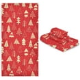 thumbnail image 7 of Dreamtimes 3 PCS Towel Christmas Tree Pattern Cotton Bath Towel Set (1 Bath Towel, 1 Hand Towel, 1 Washcloth) for Bathroom, Super Soft and Quick Dry Towels, 7 of 7