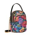 thumbnail image 7 of FORMRS Crossbody Bag for Women Quilted Travel Shoulder Cell Phone Purse with Chain Strap Handbag, Serene Floral Pattern, 7 of 7