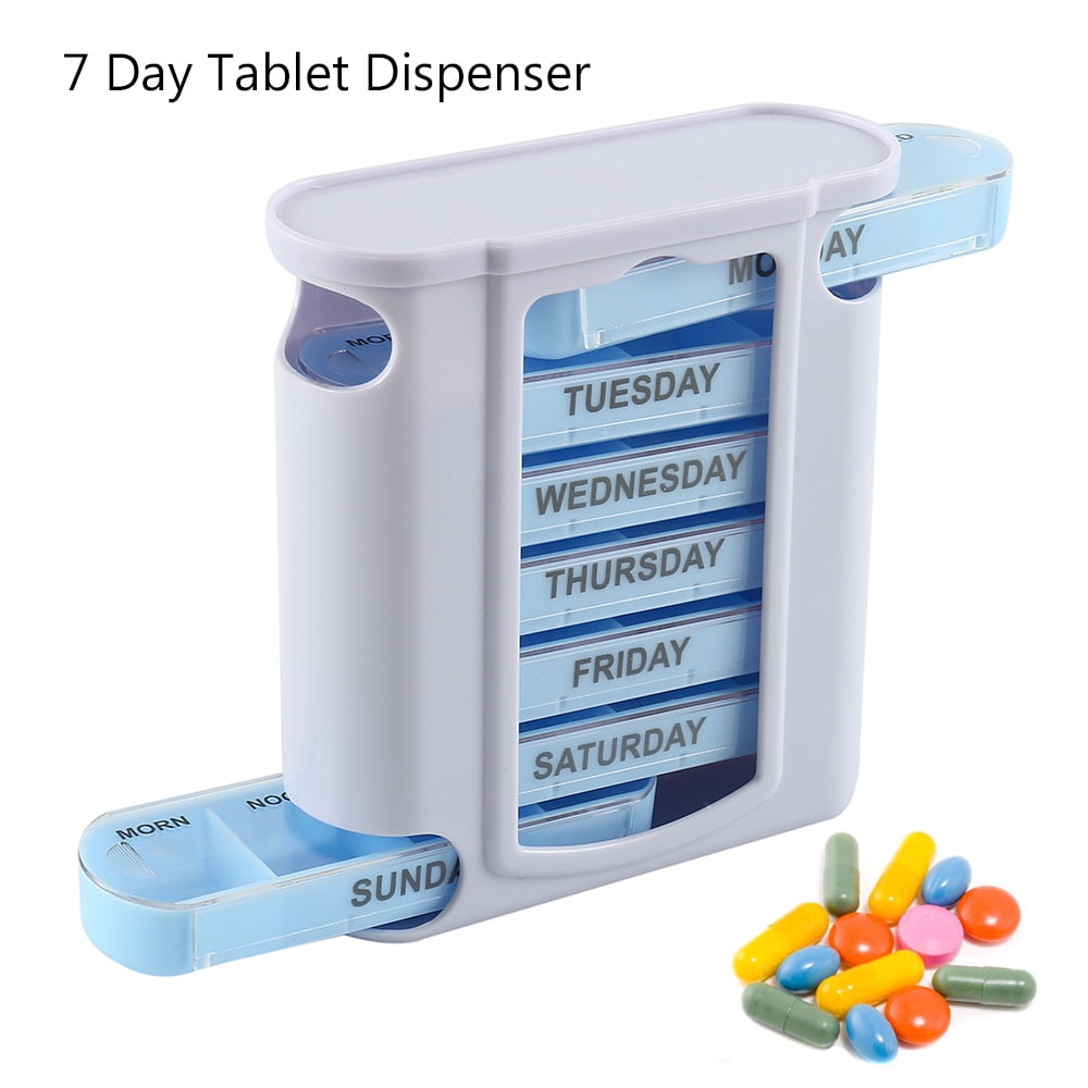1X 7Day Pills Box Medicine Tablet Dispenser Organiser Weekly