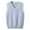 Light Blue, variant on Aislor Kids Boys Girls Solid Sweater V Neck Knitted School Uniform Students Casual Waistcoat Pullover Vest Size 2-12 White 11-12