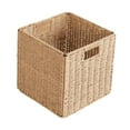 thumbnail image 4 of Cesta Tejida Cesta de Almacenamiento Cubo Decorativo de Mimbre Organizador de Lavandería de Agua Bolsas para el Hogar Sala de Estar 33x33x33cm Gloria, 4 of 9