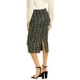 thumbnail image 2 of Gracia womens  Flower Embroidered Midi Pencil Skirt, S, Black, 2 of 3
