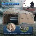 thumbnail image 4 of ADVANCE OUTDOOR 13' x 20' x 9' Beige Carport, 4 of 9