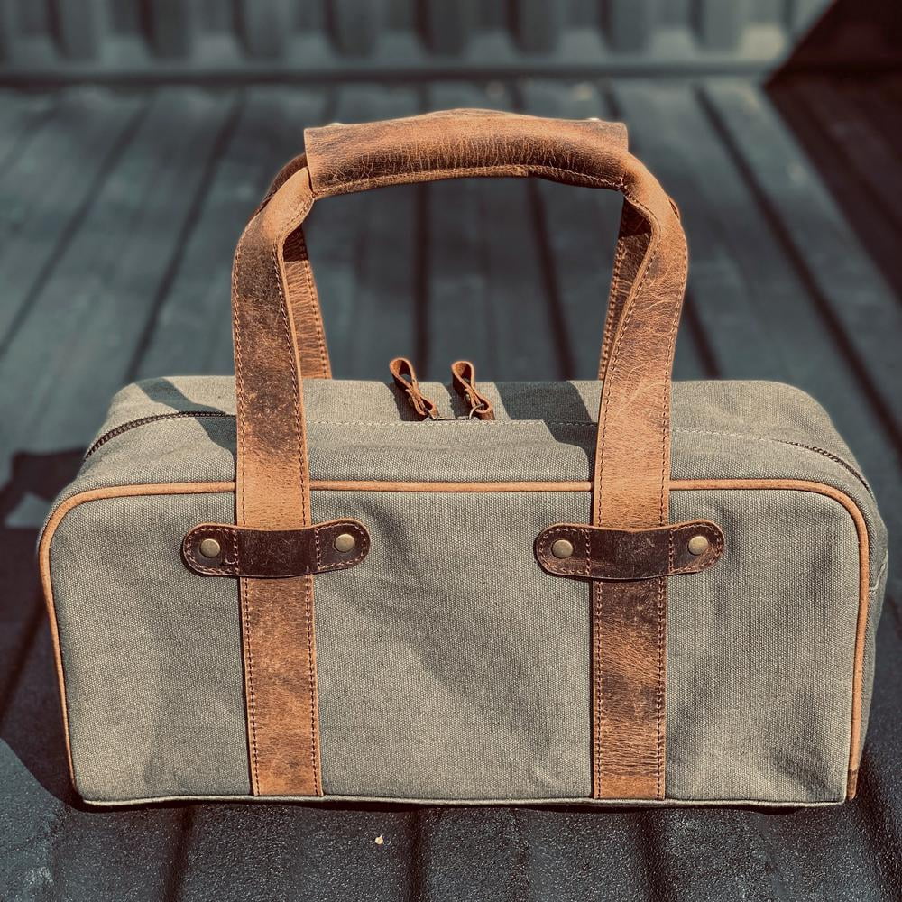 Canvas Leather Ammo Bag