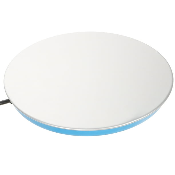 ColoMX Placa calefactora de agua para pollo, fuente plana electrónica, calentador de calor, herramienta para beber caliente para palomas (enchufe estadounidense)