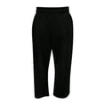 thumbnail image 7 of Endives Women's Sweatpant Wide Leg Pants Corduroy High Waist Barrel Pants Comfy Baggy Sweatpants Black, 7 of 7