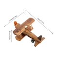 thumbnail image 2 of Wooden Airplane Toy for Decoration Retro Wooden Airplane Model Collectible, 2 of 5
