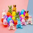 thumbnail image 1 of Conejito de Pascua llavero de peluche conejito para cesta de Pascua regalos de recuerdo Deng Xun unisex, 1 of 2