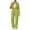 Green, variant on Naotn Women Ribbed Knit 2 Piece Sweatsuit Set, Full Zip Up Long Sleeve Cropped Hoodies Wide Leg Pants Matching Casual Sets