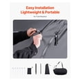 thumbnail image 6 of Bike Storage Tent 5+ Bikes Outdoor Waterproof Tent Fan Shaped Bicycle Shelter with Fiberglass Poles & Ventilation, 6 of 9