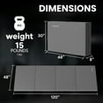 thumbnail image 5 of BalanceFrom 10ft x 4ft x 2in 4-Panel Folding Gymnastics Mat with 8ft Balance Beam, Gray, 5 of 12