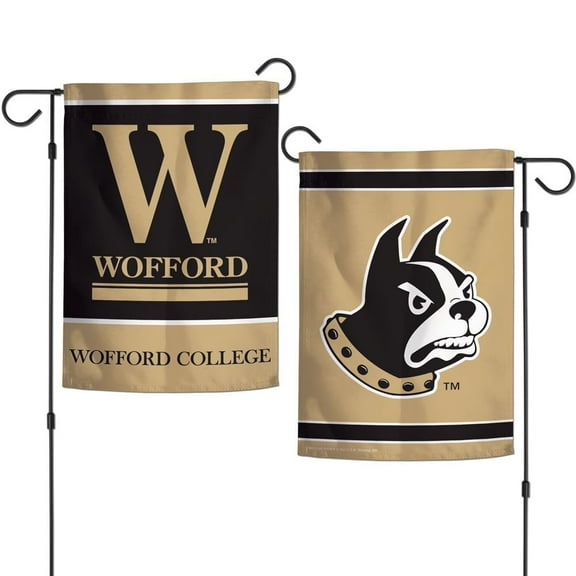 Wofford Terriers 12.5” x 18" Double Sided Yard and Garden College Banner Flag Is Printed in the USA