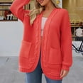 thumbnail image 2 of Cardigan Sweaters for Women 100% Cotton Button-Down Oversized Knit Outerwear Fall Tops for Women 2025, 2 of 5