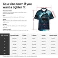 thumbnail image 6 of Lsque Undersea Shark pattern Hawaiian Shirt for Men, Unisex Summer Beach Casual Short Sleeve Button Down Shirts-XX-Large, 6 of 9