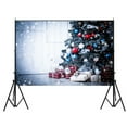 thumbnail image 2 of SAYFUT 7x5ft Christmas Backdrops Studio Photo Video Photography Vinyl Fabric Backdrops Wood Floor with Christmas Gifts Star Elks Home Xmas Party Decoration Background Screen Props, 2 of 5