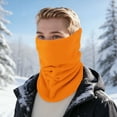 thumbnail image 2 of Unique Bargains 1 Pc Multi-function Neck Warmers Cold-proof Face Mask for Cycling Orange, 2 of 6