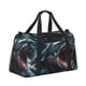 thumbnail image 2 of Balery Wave Chain Shark Bolsa de Gimnasio para Mujeres, Bolsa de Viaje con Bolsillo Húmedo, Bolsa de Fin de Semana para Mujeres, Bolsa de Viaje Resistente al Agua, 2 of 7