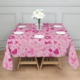 thumbnail image 3 of Pink Breast Cancer Square Tablecloth,Waterproof Square Table Cover,Wipeable Spillproof Washable Table Cover for Home Kitchen Party Decor 42"X42"(107x107cm), 3 of 6