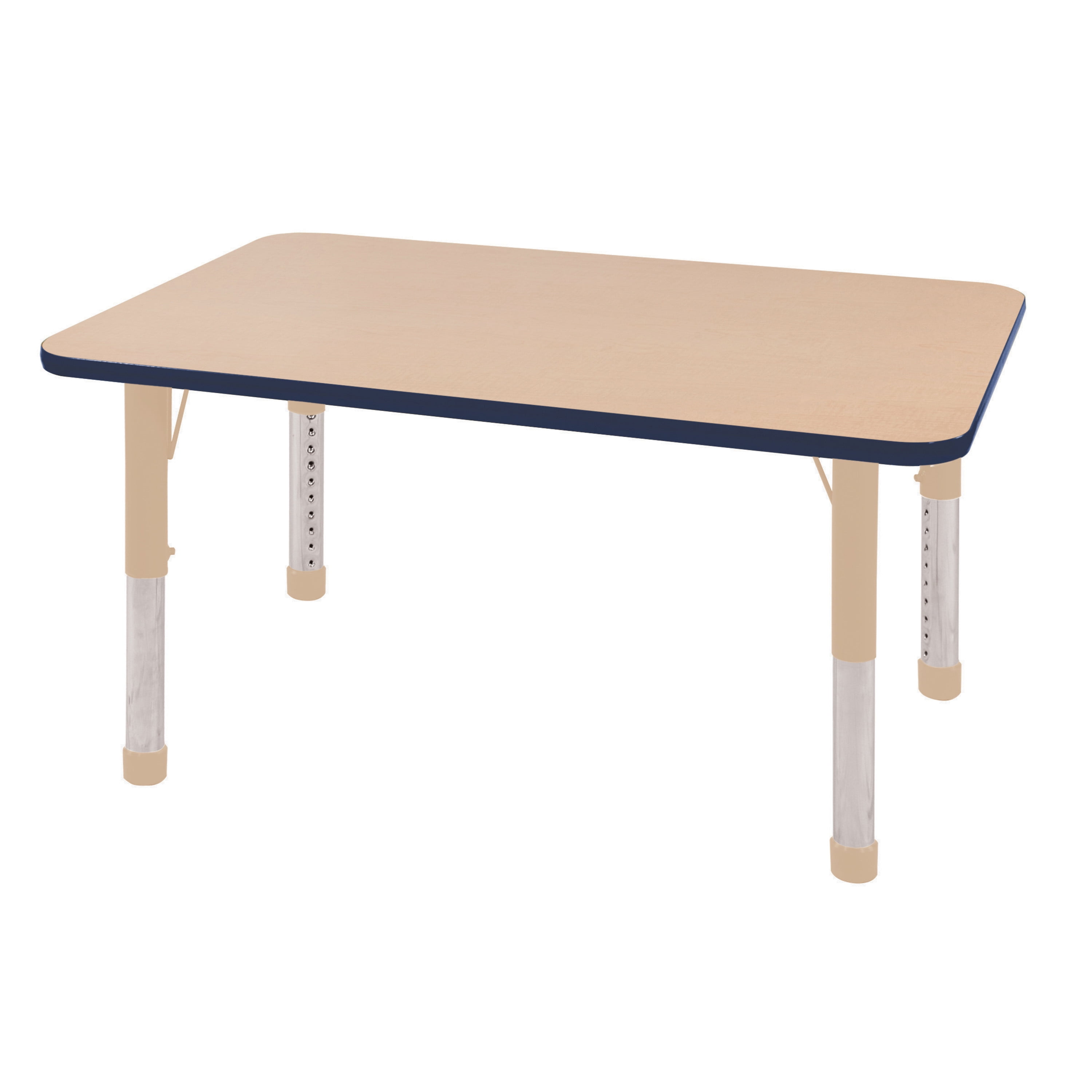ECR4Kids 30in x 48in Rectangle Premium Thermo-Fused Adjustable Activity ...