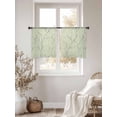 thumbnail image 3 of Sage Green Branches Sheer Curtains 54 Inch Length 2 Panels Set, Vintage Art Farmhouse Voile Window Treatment Rod Pocket Short Kitchen Curtains Drapes for Bedroom 52"x54"x2, 3 of 7