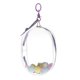 thumbnail image 3 of Bolsa de exhibición de figuras transparente con llavero, vitrina portátil para coleccionables mediano grande violeta, 3 of 9