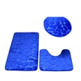 thumbnail image 2 of Bathroom Rug Sets 3 Piece Non Slip, Toilet Lid Cover and Contours Mat, Bath Mats Shower Mats Bath Rug Mat for Tub Toilet Bathroom, 2 of 5