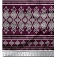 thumbnail image 3 of Soimoi Japan Crepe Satin Fabric Geometric Panel Print Sewing Fabric Yard 42 Inch Wide, 3 of 3