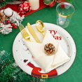 thumbnail image 4 of SLYNSHome - 10 Pcs - Christmas Disposable Plates - 9 inch - Xmas Tableware Dessert/Dinner Plates for Holiday Wedding Party Home Decoration, 4 of 8