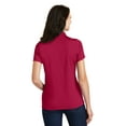 thumbnail image 2 of Port Authority Charcoal Blend Pique Polo (L497) Red, 2XL, 2 of 2