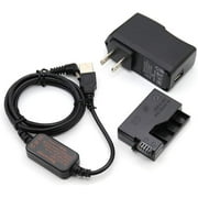 USB 5V DC 8.4V Drive Cable ACK-E8 Mobile Power Supply + DR-E8 LP-E8 LP E8 Dummy Battery DC Grip + 5V 3AMP Adapter