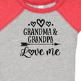 thumbnail image 4 of Inktastic Grandma Grandpa Love Me Arrow Boys or Girls Baby Bodysuit, 4 of 5