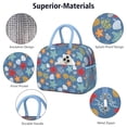 thumbnail image 4 of Lunch Bag Lunch Box for Women Reusable Insulated Lunch Bags,Water-Resistant Starfish Scallop and Corals Cooler Lunch Tote Bag, Large Capacity for Work Travel Picnic, 4 of 6