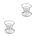 thumbnail image 1 of Billuyoard Huevera de metal Cocina Desayuno Soporte de resorte hervido Huevera PC 1 2piezas, 1 of 6