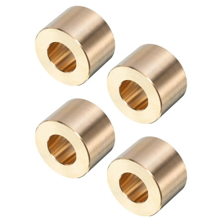 4 Pack Sleeve Bearings 1/2" Bore x 1" OD x 11/16" Length, Self-Lubricating Brass Bushings