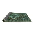 thumbnail image 2 of Ahgly Company Indoor Square Persian Turquoise Blue Traditional Area Rugs, 4' Square, 2 of 4