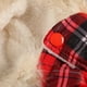 thumbnail image 3 of Abrigo de invierno para perros, ropa gruesa de poliéster y forro polar acolchado a cuadros para mascotas, ropa cálida con capucha para perros pequeños, 3 of 8