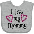 thumbnail image 3 of Inktastic I Love My Mommy- Hearts Boys or Girls Baby Bib, 3 of 4