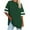 Green-20, variant on Mittory Womens Oversized Tshirts V Neck Tee Shirts Half Sleeve Loose Fit T Shirt Cotton Tunic Tops