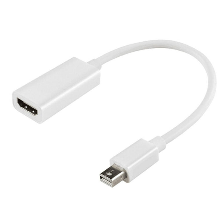 LUOM 4K Mini DisplayPort to HDMI Adapter Mini DP(Thunderbolt Port  Compatible) to HDMI AV HDTV Male to Female Adaptor for Mac Book Imac, -  White 