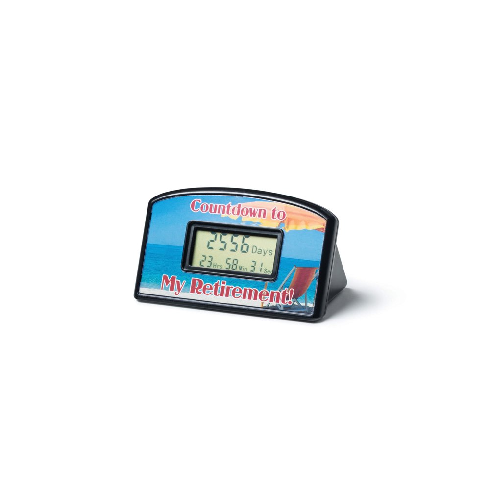 BigMouth Inc Retirement Countdown Timer, Beach Themed Countdown Clock