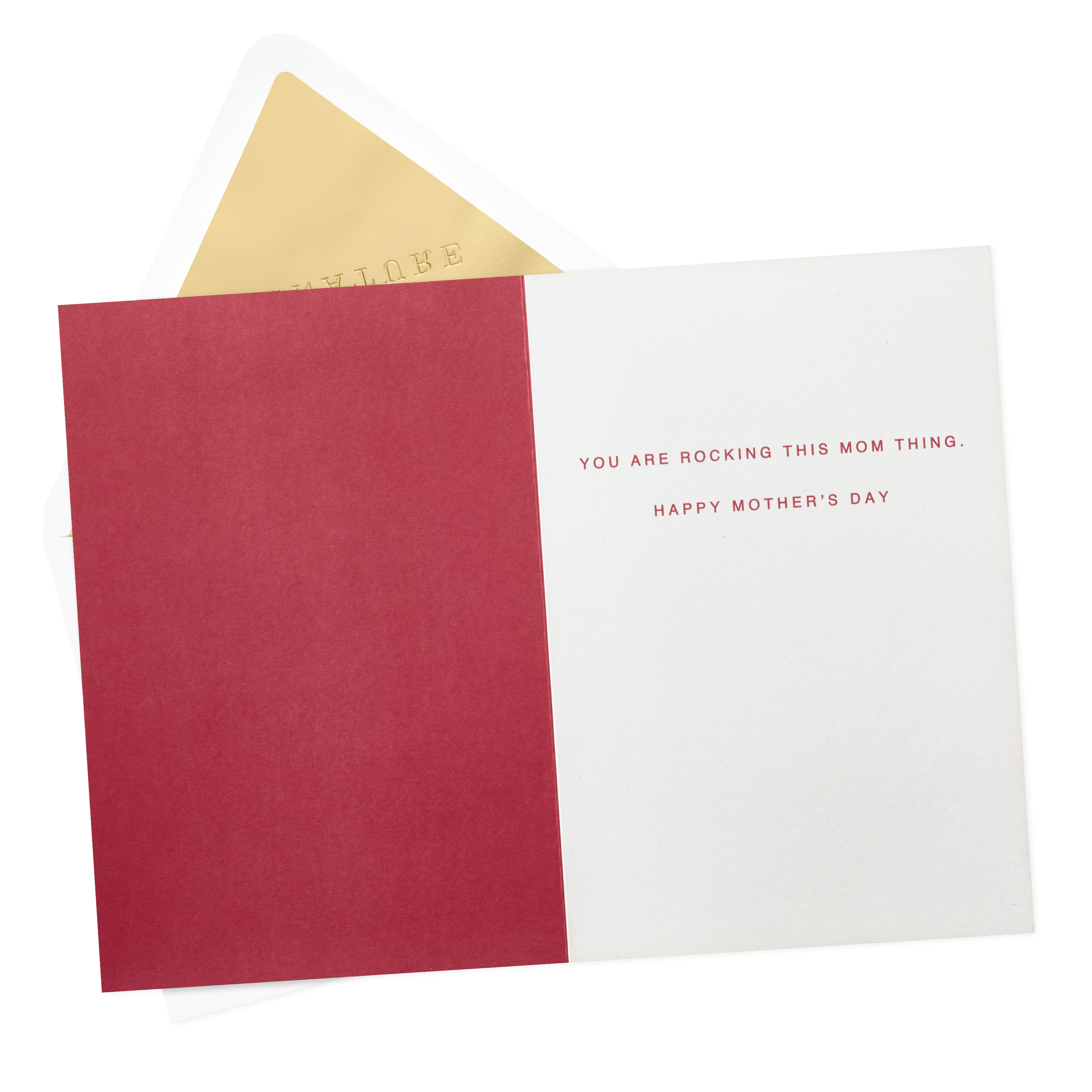 Hallmark Signature Mothers Day Card (Boss Mom Felt Letterboard)